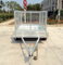 Hot-dip galvanizing 8x5 Tandem axle trailer with cage